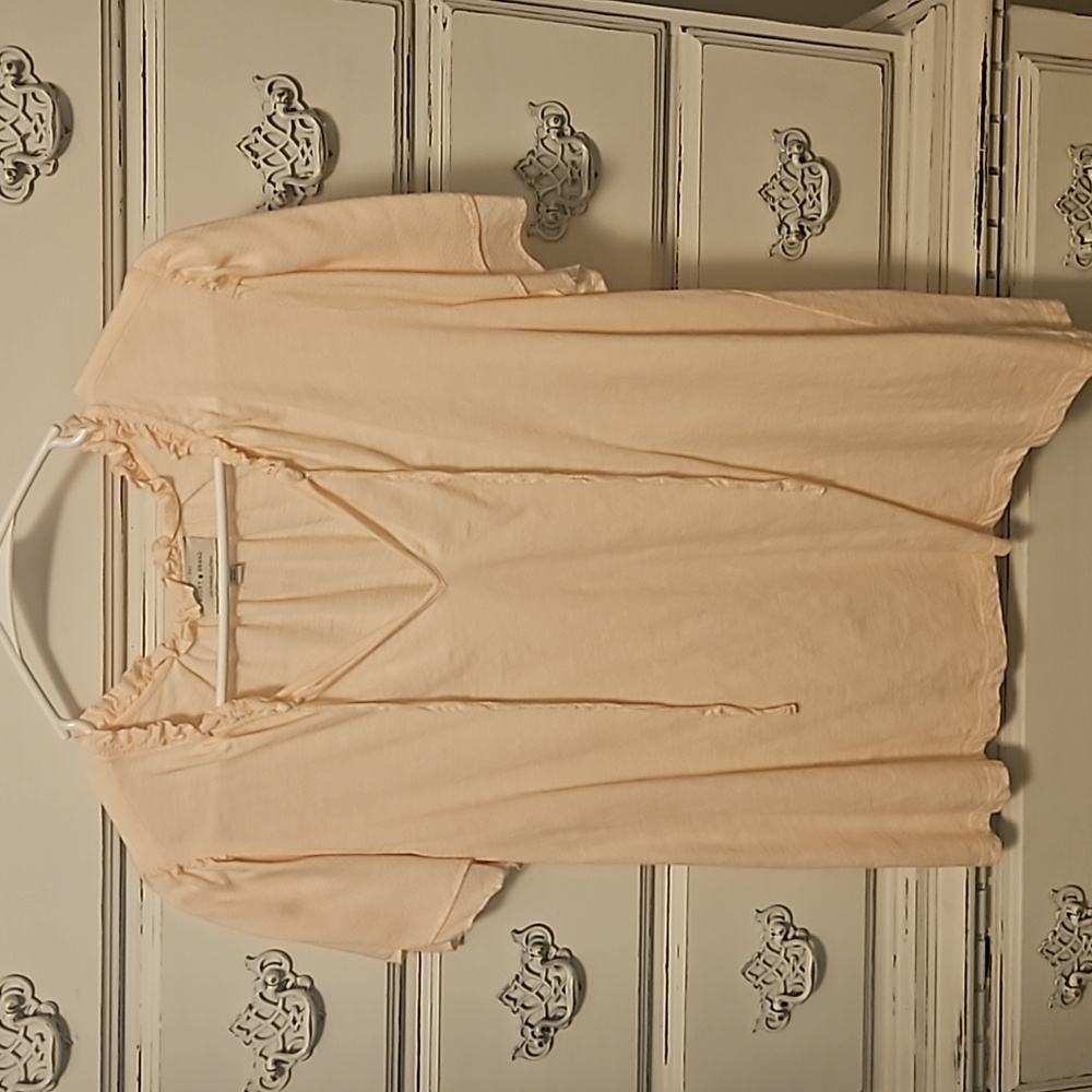 Lucky Brand Light Pink Top Size Large